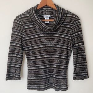 BCBG Paris Striped Knit Top